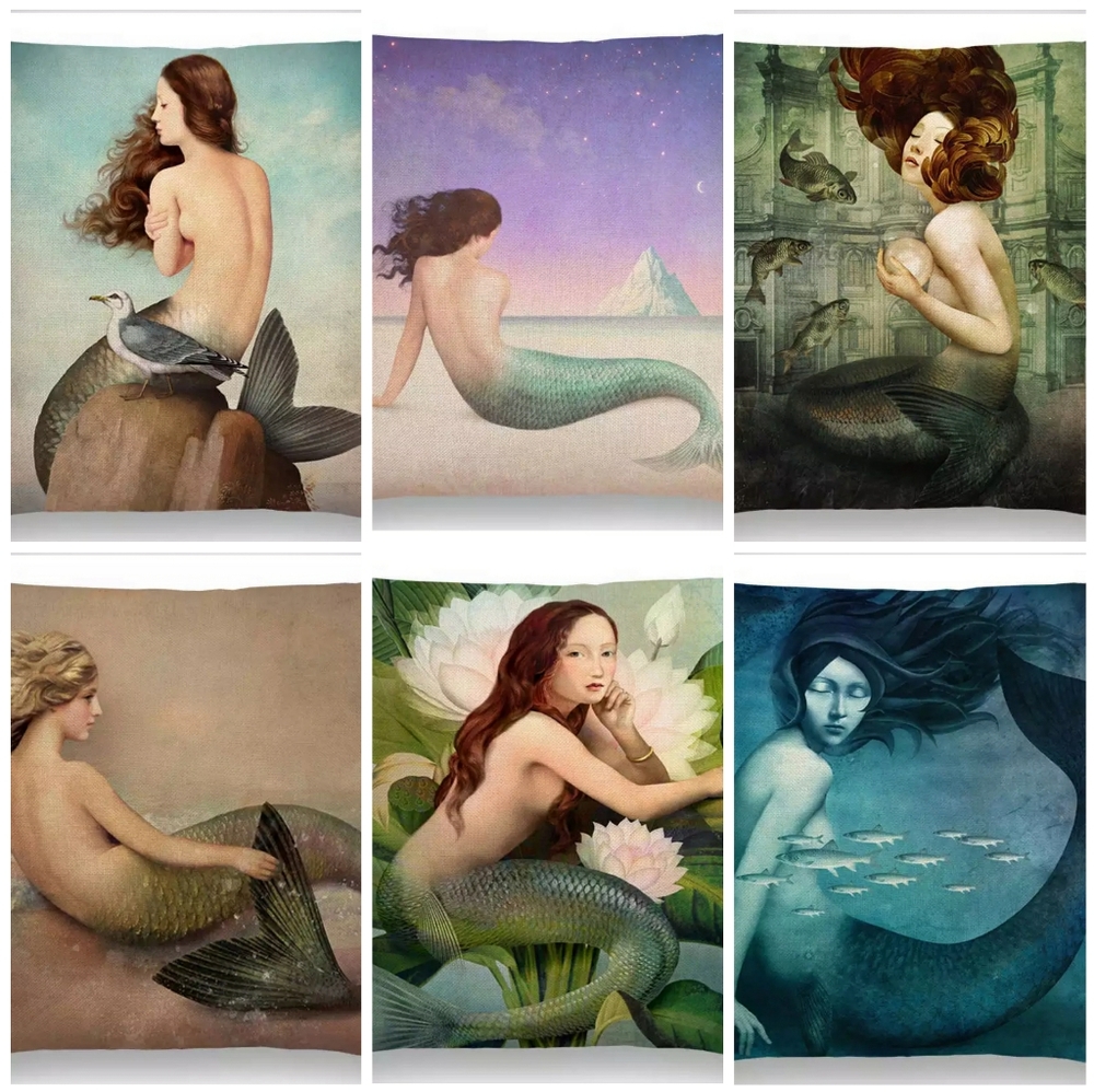 💚LAST 1💚5⭐ Mermaid Themed Pillowcase (style c) - Picture 2 of 6